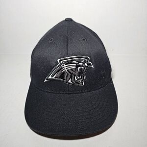 Black And White Carolina Panthers 210 Fitted Flexfit NFL 7 1/4-7 5/8 Unisex Cap